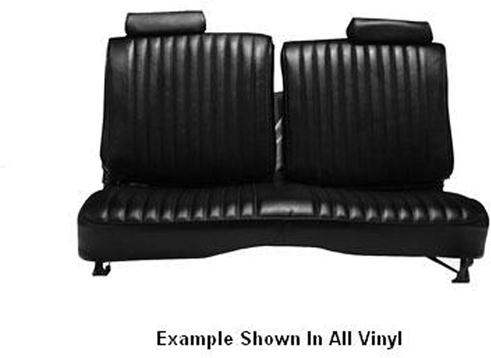 El Camino Seat Cover Bench Split Back With Headrests Center Armrest Vinyl Velour 1978 1980 - 1970 El Camino Seat Cover