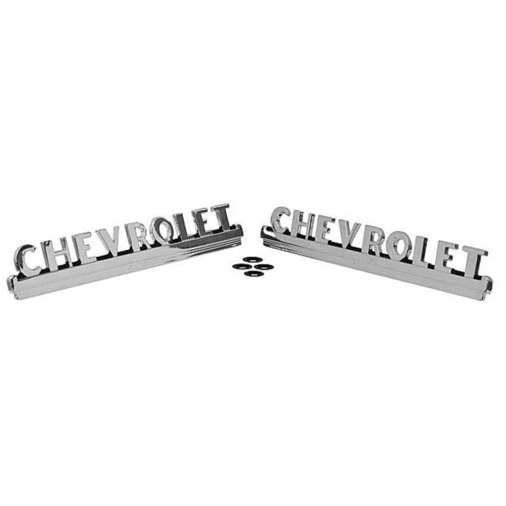 1947 1953 Chevy Truck Hood Side Emblems Chevrolet