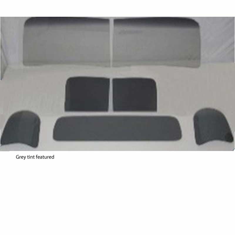 1947 1950 Chevy GMC Truck Glass Kit Two Piece Windshield Small Rear Glass Green Tint