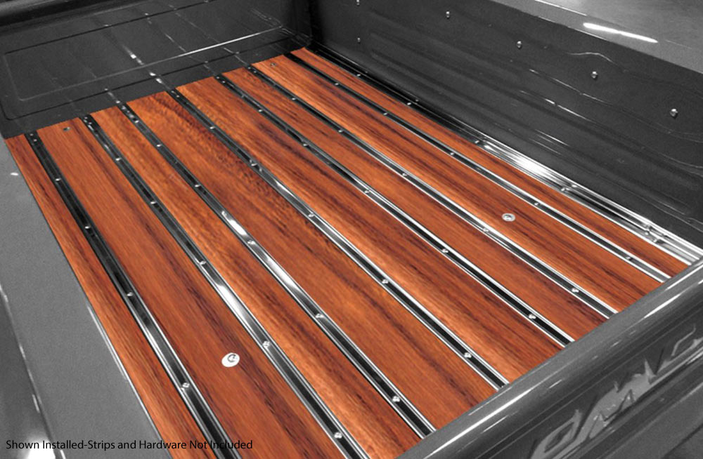 1947 1951 Chevy GMC Longbed Stepside Drilled Black Walnut Bed Wood