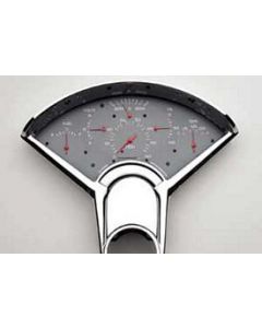 Chevy Classic Instruments Updated Gauge Kit, With Gray Face, White Numbers & Red Needles, 1955-1956