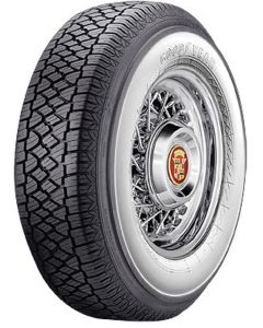 Chevy Radial Tire, 205/75-R14 With 2-3/4" Wide Whitewall, Goodyear, 1957
