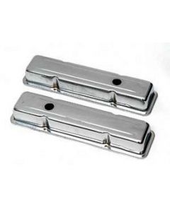 Chevy Valve Covers, Short, Small Block, Chrome