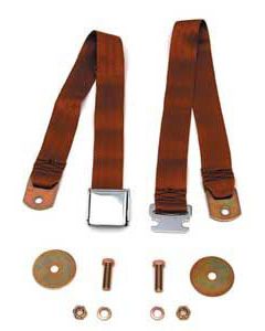 Chevy Seat Belt, Front, Copper, 1955-1957