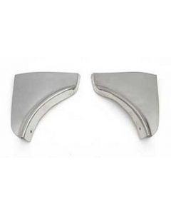 Full Size Chevy Fender Skirt Scuff Pads, Stainless Steel, 1959
