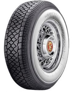 Full Size Chevy Radial Tire, 205/75-R14 With 2-3/4" Wide Whitewall, Goodyear, 1958-1961