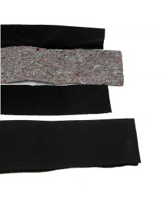 Full Size Chevy Convertible Top Pads, Black, 1961-1975