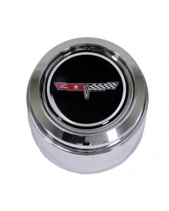 1947-1998 Chevy-GMC Truck Wheel Center Cap Chrome With Emblem For Cars With Aluminum Wheels, Corvette Style	
