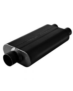 Flowmaster Delta Flow Muffler, 50 Series- 3.00 Center Inlet / 2.50 Dual Outlet -Stainless Steel-Moderate Sound