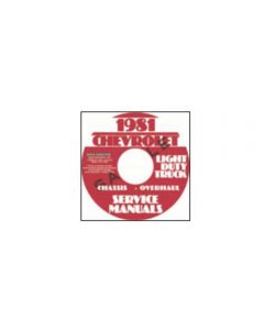 1981 Chevy Truck Shop Manual On CD