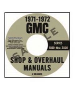 1971-1972 GMC Truck Shop Manual On CD