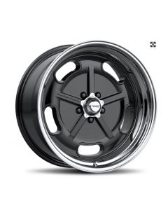 Chevy-GMC Truck American Racing Salt Flat Wheel-Gloss Black With Diamond Cut Lip, 5x5 Bolt Pattern, 20"
