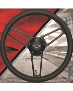 GM 1998-02 Chevrolet Silverado Tahoe Suburban Black Leather Steering Wheel