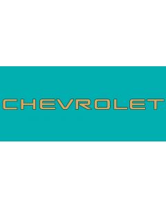 1994-2002 Chevrolet S-10 Tailgate  Decal  2.75" Tall, Gold/Black





