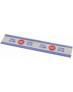 AC PF-24 Oil Filter Decal