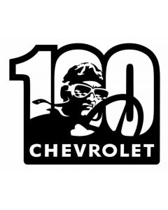 Chevrolet Metal Sign,100th,16" X 14"