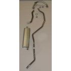 Full Size Chevy Single Exhaust System, Stainless Steel, Small Block, 1960-1964
