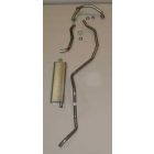 Full Size Chevy Single Aluminized Exhaust System, Small Block, 1960-1964