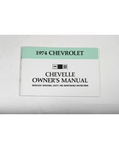 El Camino Owners Manual, 1974