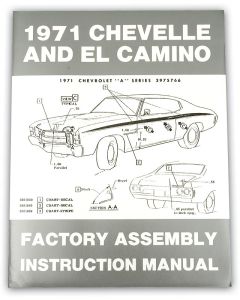 El Camino Factory Assembly Manual, 1971