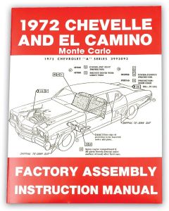 El Camino Factory Assembly Manual, 1972