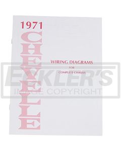 El Camino Wiring Diagram Manual, 1971