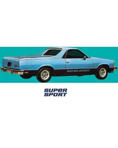 El Camino Super Sport Decal Set, Blue, 1978-1982