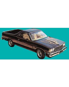 El Camino Royal Knight Decal Kits Blue Light Blue & Medium Blue & Dark Blue, 1979-1984