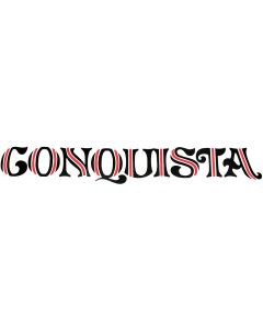 El Camino Conquista Tailgate Decal, Black & Red, 1985-1987