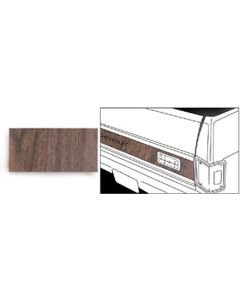 El Camino Tailgate Woodgrain Decal, American Walnut, 1968-1972