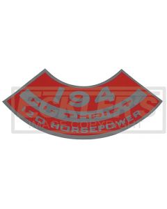 1964-1966 Chevy Truck  Air Cleaner Decal Inline 6, 194 Hi-Thrift, 120 HP
