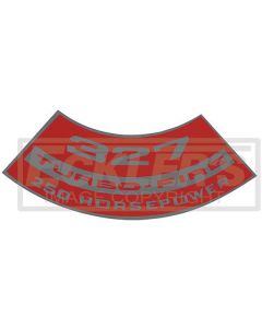 1964-1965 Chevy Truck Air Cleaner Decal, Small Block, 327 Turbo-Fire, 250 HP