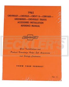 Nova Accessory Installation Manual, 1965