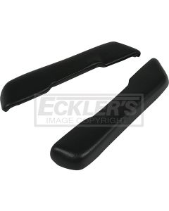 Armrest Pads 68-72 Black, Pair