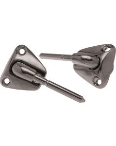 El Camino Sunvisor Chrome Supports, With Out Hole For Map Light, 1973-1987