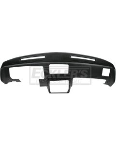 1978-1980 El Camino Molded Dash Pad Outer Shell, Full Cover, With Center Speaker Cut-Out, Black