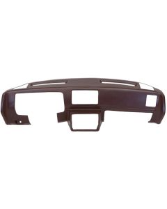 1978-1980 El Camino Molded Dash Pad Outer Shell, Full Cover, With Outside Speaker Cut-Outs, Black