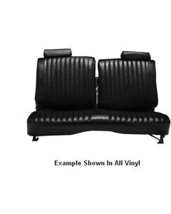 El Camino Seat Cover, Bench, Split Back, With Headrests & Center Armrest, Vinyl/Velour, 1978-1980	
