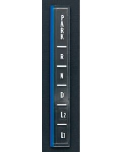 El Camino Center Console Shifter Indicator Plate Lens, Turbo Hydra-Matic, 1966-1967