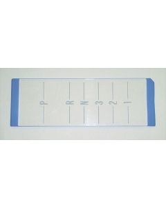 El Camino Center Console Shifter Indicator Plate Lens, Turbo Hydromatic, 1971-1972