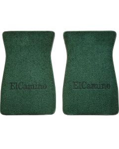 El Camino Carpeted Floor Mats, Embroidered, 1973-1977
