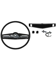 El Camino Steering Wheels Complete Kit, 2 Spoke Black, 1969-1970