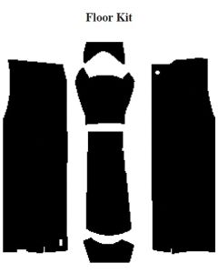 El Camino Acoustic Insulation Kits Floor Kit, 1964-1967