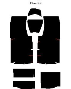 El Camino Acoustic Insulation Kits Floor Kit, 1968-1972