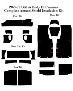 Acoustic Insulation Kits 68-72 Complete Set (floor,roof,rear