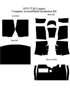 Acoustic Insulation Kits 73-77 Complete Set (floor,roof,rear