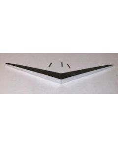 Emblem,V Hood Front Chrome,1956