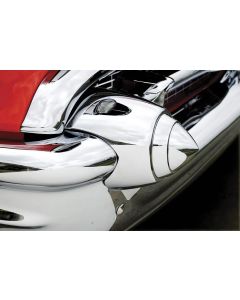 Chevy Bumper Tips, Chrome, 1957