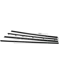 El Camino Door Window Felt Set, Inners & Outers, Deluxe Original, 1968-1972