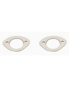 Chevy License Plate Light Bezels, Wagon, 1955-1957